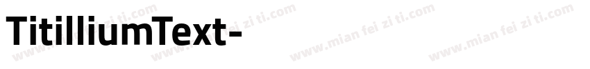 TitilliumText字体转换