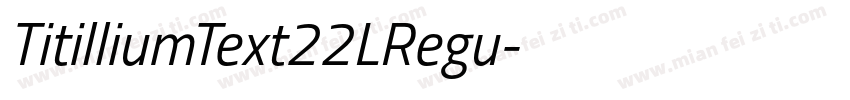 TitilliumText22LRegu字体转换