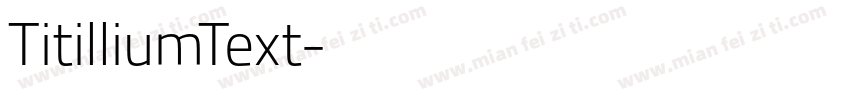 TitilliumText字体转换