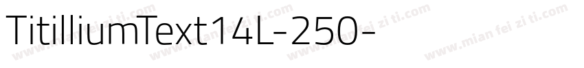TitilliumText14L-250字体转换
