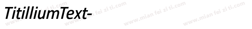 TitilliumText字体转换