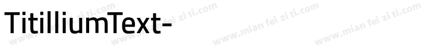 TitilliumText字体转换