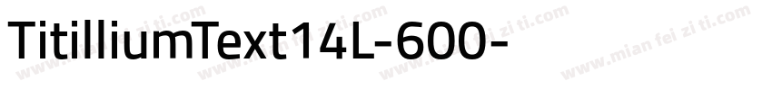 TitilliumText14L-600字体转换
