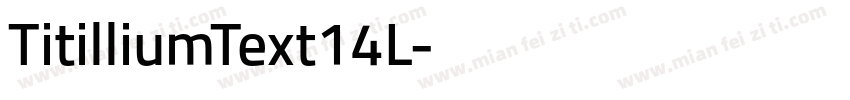 TitilliumText14L字体转换