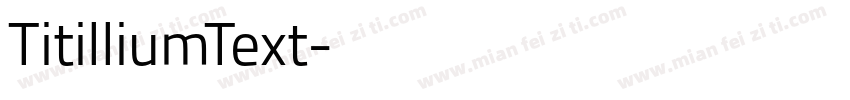 TitilliumText字体转换