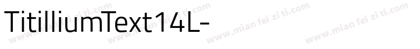 TitilliumText14L字体转换