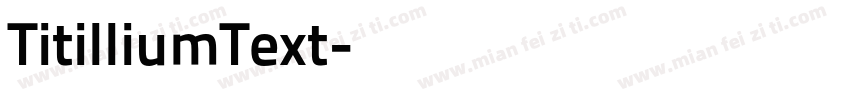 TitilliumText字体转换