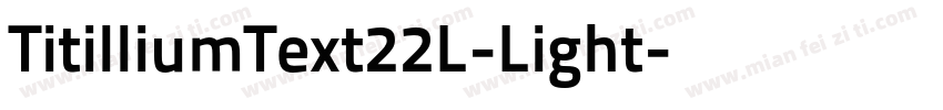 TitilliumText22L-Light字体转换