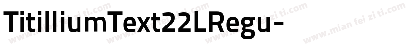 TitilliumText22LRegu字体转换