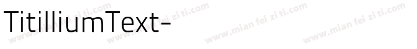 TitilliumText字体转换
