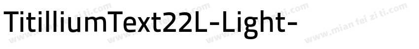 TitilliumText22L-Light字体转换