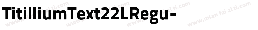 TitilliumText22LRegu字体转换
