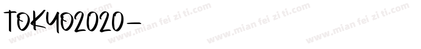 TOKYO2020字体转换