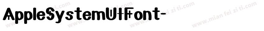 AppleSystemUIFont字体转换