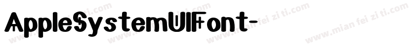 AppleSystemUlFont字体转换