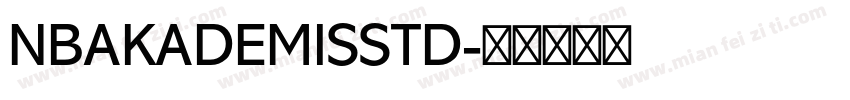 NBAKADEMISSTD字体转换