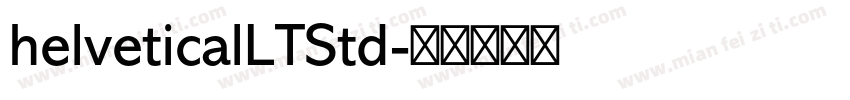 helveticalLTStd字体转换