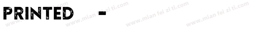 Printed字体字体转换