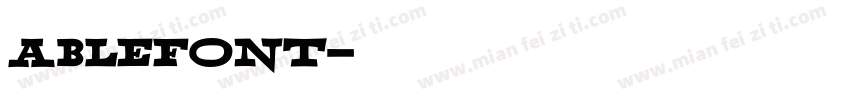 Ablefont字体转换