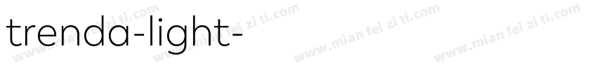 trenda-light字体转换