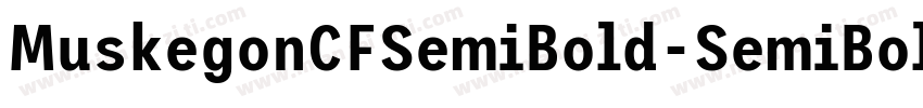 MuskegonCFSemiBold-SemiBold字体转换