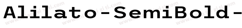 Alilato-SemiBold字体转换