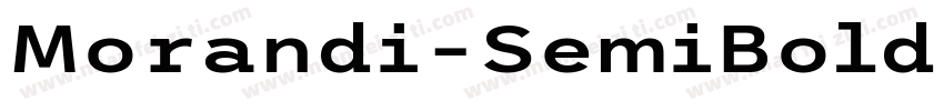 Morandi-SemiBold字体转换