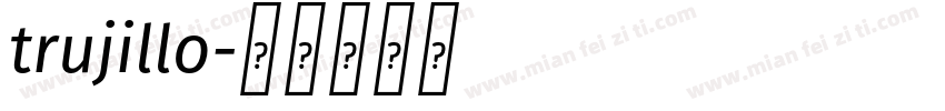 trujillo字体转换