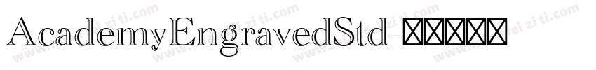 AcademyEngravedStd字体转换