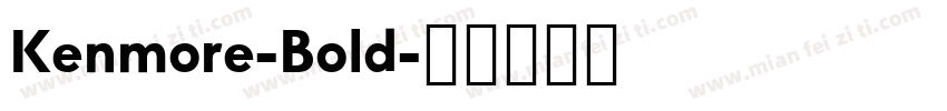 Kenmore-Bold字体转换