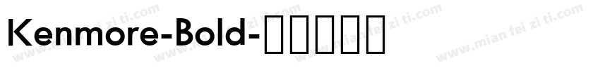 Kenmore-Bold字体转换