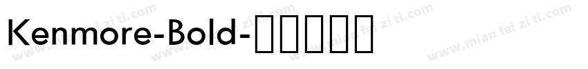 Kenmore-Bold字体转换