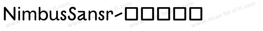 NimbusSansr字体转换