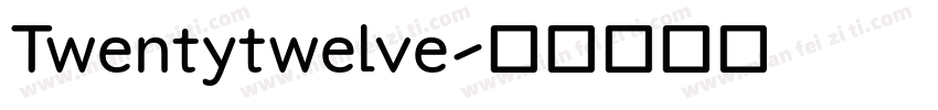 Twentytwelve字体转换