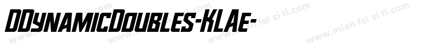 DDynamicDoubles-KLAe字体转换