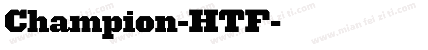 Champion-HTF字体转换