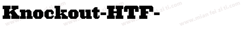 Knockout-HTF字体转换