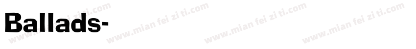 Ballads字体转换
