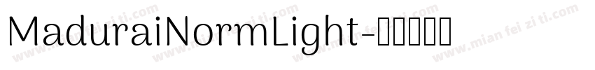 MaduraiNormLight字体转换