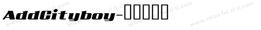 AddCityboy字体转换