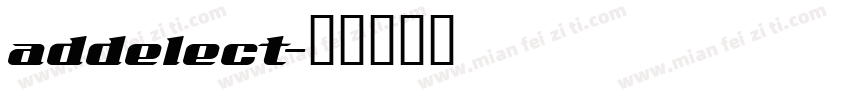 addelect字体转换