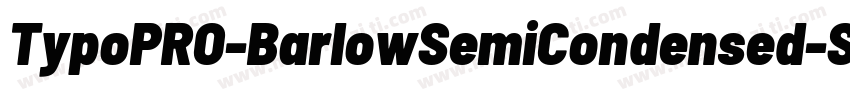 TypoPRO-BarlowSemiCondensed-SemiBol字体转换