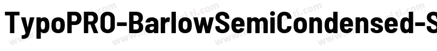 TypoPRO-BarlowSemiCondensed-SemiBol字体转换
