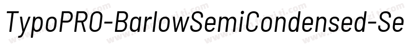 TypoPRO-BarlowSemiCondensed-SemiBol字体转换