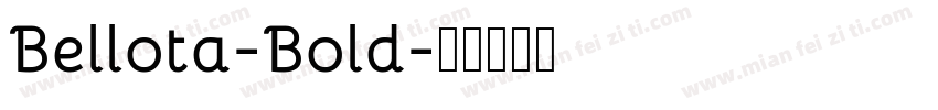 Bellota-Bold字体转换
