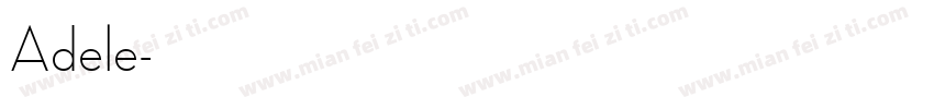 Adele字体转换