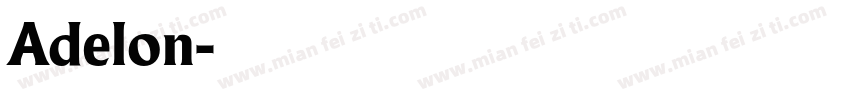 Adelon字体转换