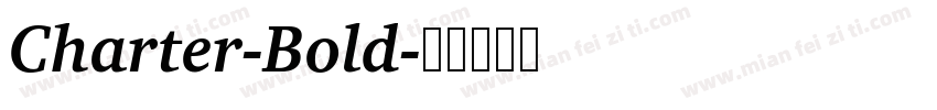Charter-Bold字体转换