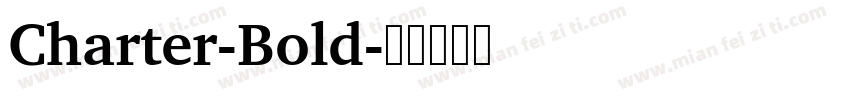 Charter-Bold字体转换