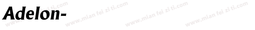 Adelon字体转换